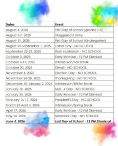 2025 2026 calendar dates